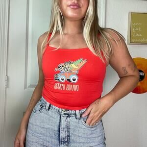 Vintage Y2K 2000s Catalina Beach Bound Graphic Baby Tank / Swim Top Sz XS